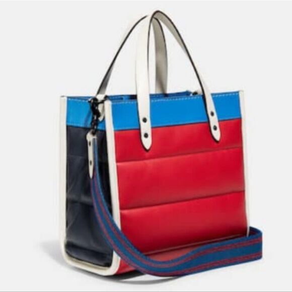 RETAIL Coach Puffy Quilted Field Tote 22 - Picture 2 of 13